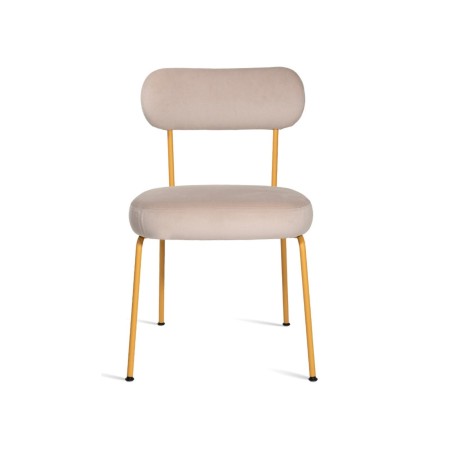 Chaise design Takumi – Esthétique moderne avec structure fine et assise rembourrée en tissu