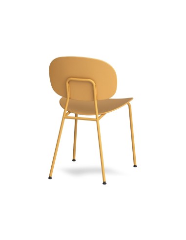 Tondina Pop – Chaise moderne et colorée en plastique recyclé avec piétement en métal