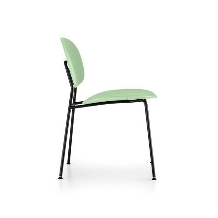 Tondina Pop – Chaise polyvalente en plastique et métal pour intérieur ou espace collectif