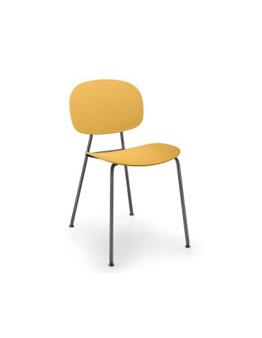 Tondina Pop – Chaise design en plastique et métal, parfaite pour un intérieur moderne et coloré