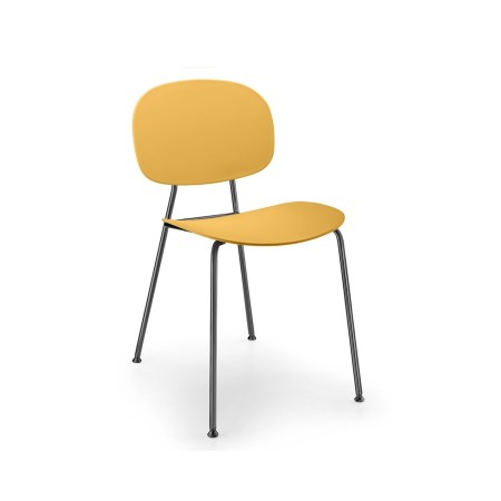 Tondina Pop – Chaise design en plastique et métal, parfaite pour un intérieur moderne et coloré