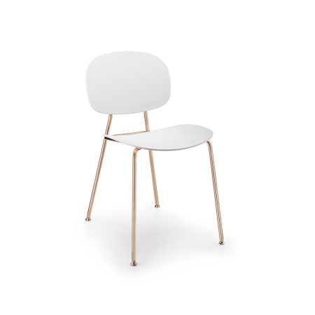 Tondina Pop – Chaise empilable au design épuré, idéale pour espaces de vie ou professionnels