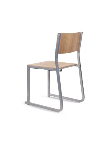 Chaise GT01 – Mobilier fonctionnel et esthétique en métal et bois, adapté aux cafés et espaces collectifs