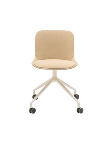 Chaise pivotante sur roulette avec assise en tissu - Baltic 2 classic