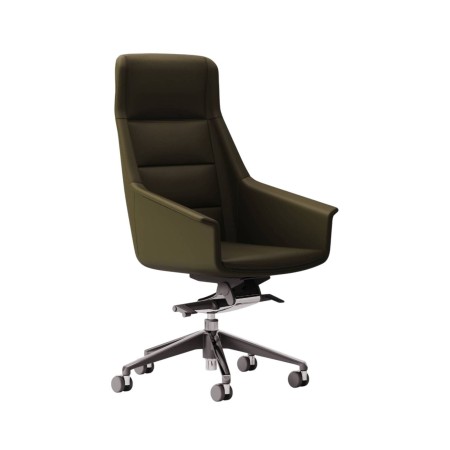 Siège de direction en cuir au design imposant - Jera