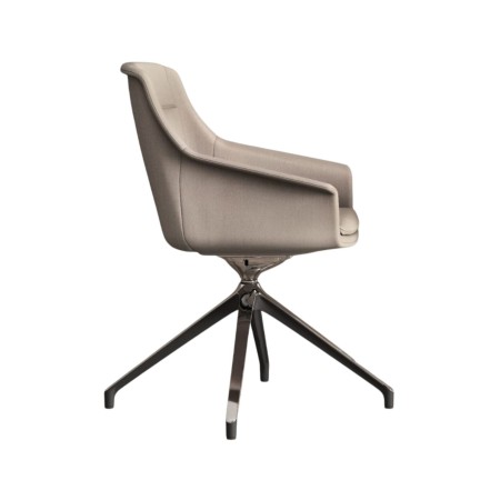 Chaise de conférence en cuir design pivotant 360° - Jera - Las Mobili 2