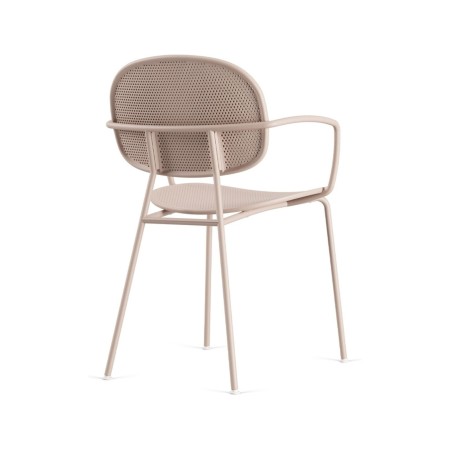 Chaise Tondina Slim – Design épuré et accoudoirs intégrés, idéale pour les espaces extérieurs modernes