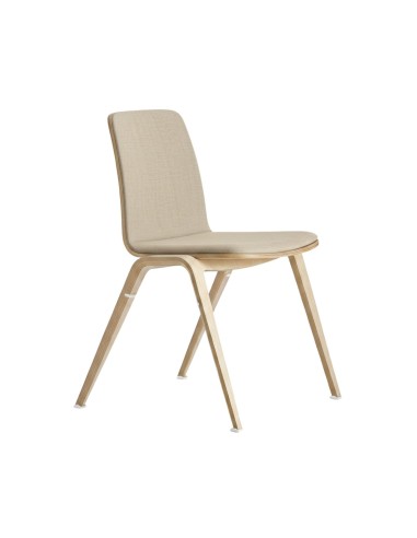Chaise rembourrée intégrale Woodstock – Assise & dossier en tissu