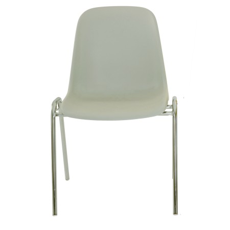 Chaise conférence pas cher empilable gris - Elena - 3641