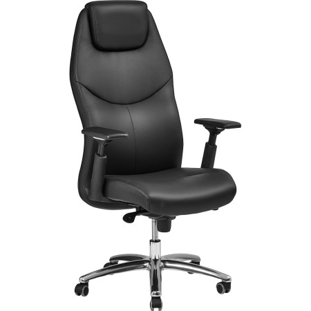 Fauteuil de direction en similicuir noir - Alvin - 8210
