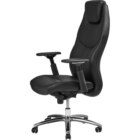 Fauteuil de direction en similicuir noir - Alvin - 8210