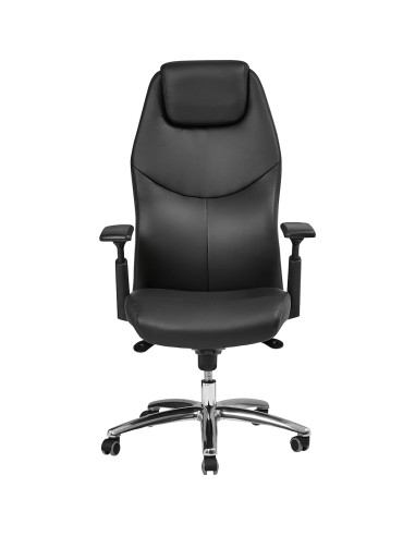 Fauteuil de direction en similicuir noir - Alvin - 8210