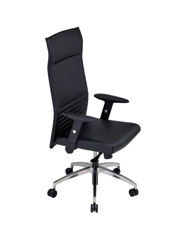 Chaise de direction cuir avec têtière - Quentin - 8200